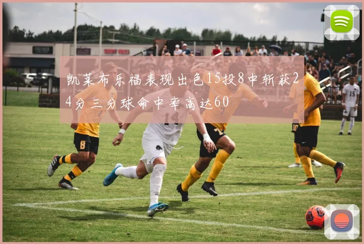 凯莱布乐福表现出色15投8中斩获24分三分球命中率高达60